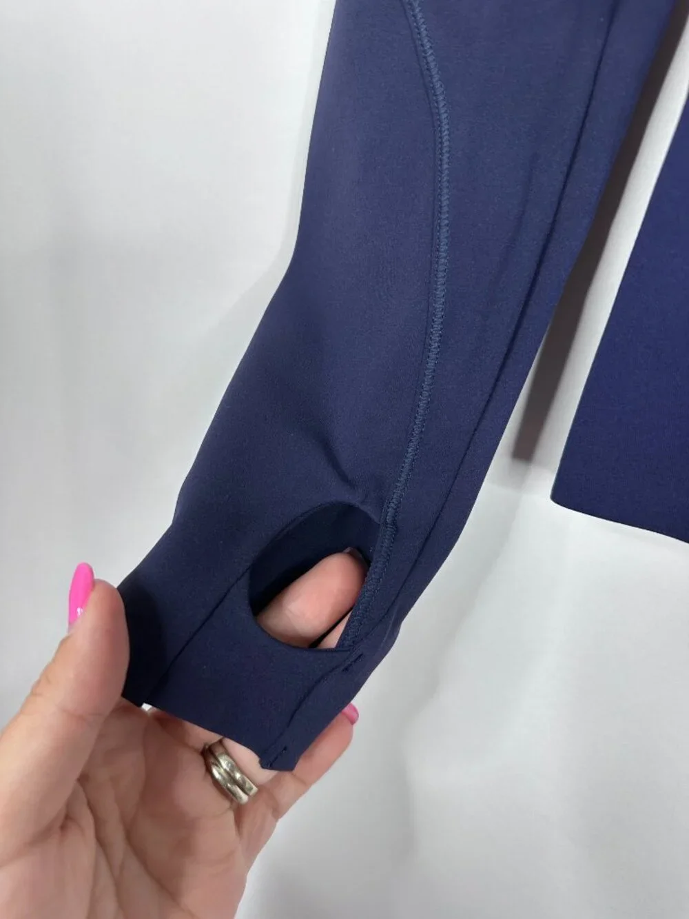 NWT Endeavor DRYFORCE® Long Sleeve Mock Neck French Navy XS Performance Workout
